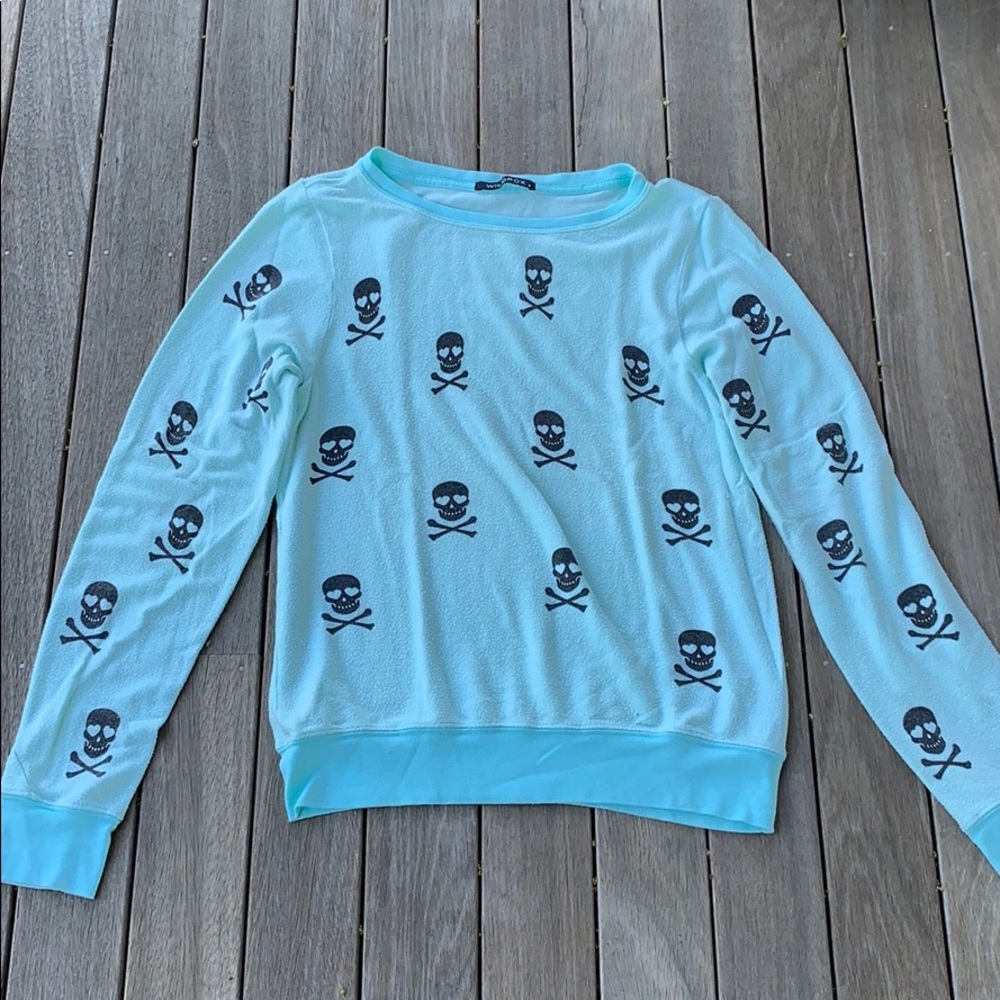 Wildfox turquoise sweatshirt